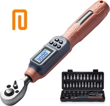 GROWNEER Digital Torque Wrench, 1.1-22.1 Ft-lbs/1.5-30 Nm, 1/4'' Drive Inch... 