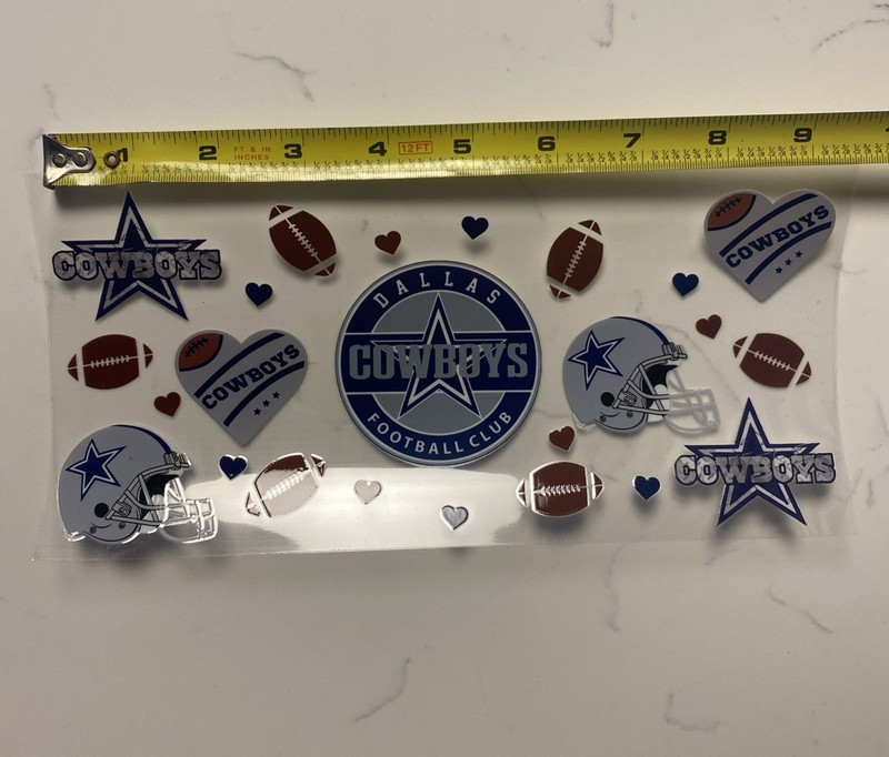 Sticker Decal Wrap for 16oz Cup Glass UV DTF Cup Wrap