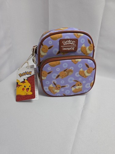 Loungefly Pokemon Eevee Floral Print Passport Crossbody Bag - NWT