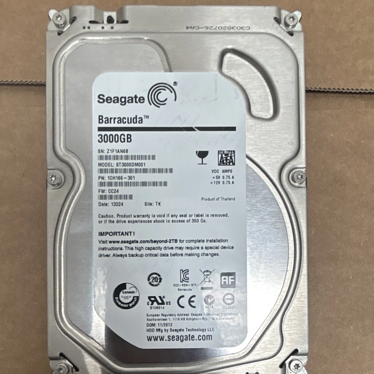 Seagate Barracuda St3000dm001 3tb for sale | eBay