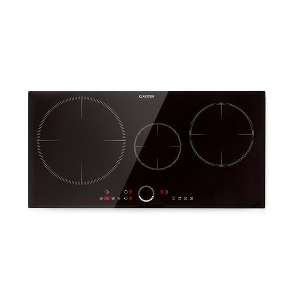 Induktionskochfeld 80 Cm 3 Platten Glaskeramik Einbau Induktionskochplatte Timer-image