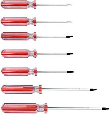 7-tlg Dreieckskopf Magnetschraubendreher Set TA1,4 mm - TA4,2 mm Werkzeugset