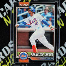 2026 Topps Series 1 Francisco Lindor Black Border #42/75 Mets