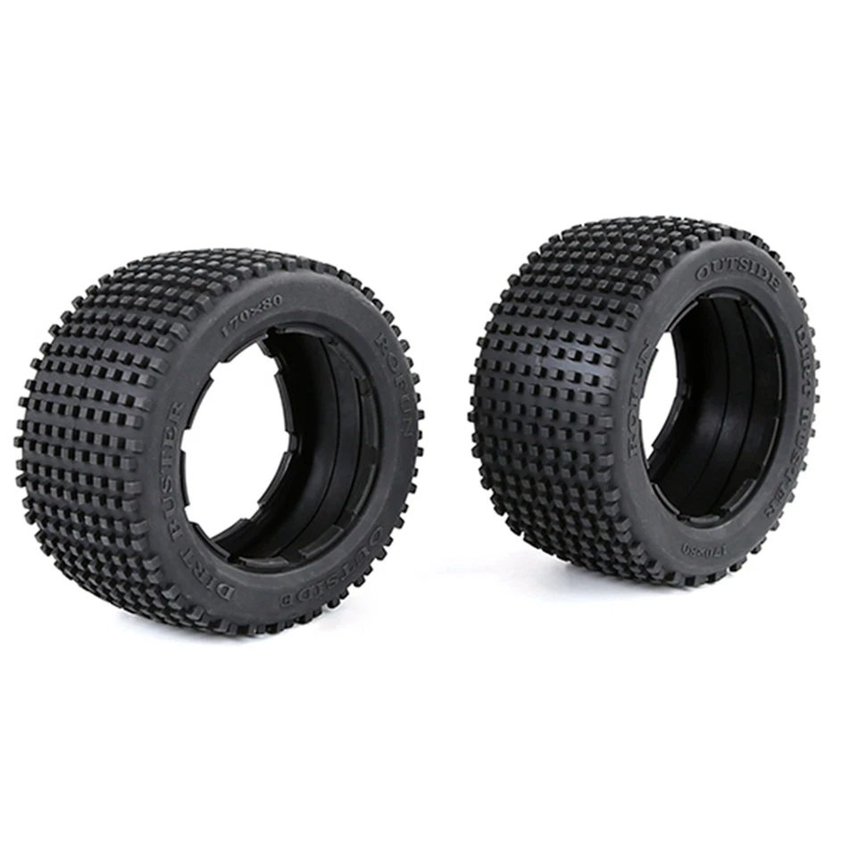 2X Off-Road  Reifen Dicken Haut Set für 1/5   BAHA ROVAN KM Baja 57155 - Bild 2 von 4