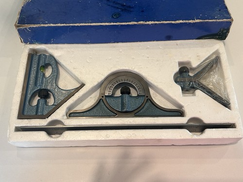 MINT Fowler? - 52-370-01 - 4R USA 4 Piece Combination Square Set With 12" Blade