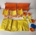 Vintage 1970s Barbie Camping Campfire Set Accessories 14 Pieces