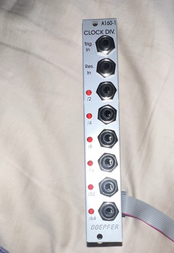 Doepfer A160-1 Clock Divider Eurorack Modular Synth Module - Trigger/Reset In