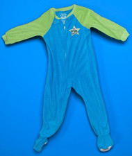 Disney Pixar Toy Story Buzz Lightyear Fleece Footed Zip Sleeper Pajamas 4T