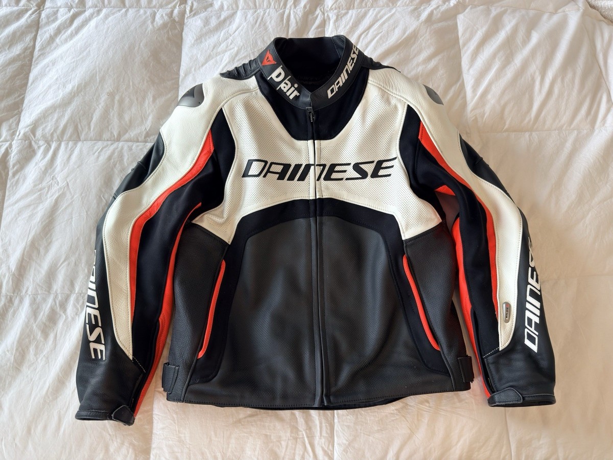 Dainese Misano D Air Perforated Leather Racing Motorcycle Jacket