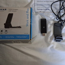 NETGEAR N300 300Mbps USB 2.0 Wireless N Adapter WNA3100 Secure Connection