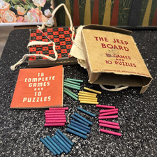 WWII Carrington The Jeep Board Games and Puzzles 1943 Vintage WW2 Military