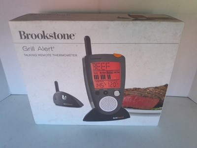 Brookstone Grill Alert Talking Remote Thermometer NOS