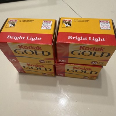 6 Vtg Kodak 100 GOLD Bright Light Film 35mm 36 Exposure Exp 2002