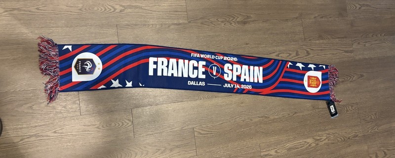 SOLD OUT - FRANCE VS SPAIN WORLD CUP GAME DAY SCARF