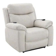 ACME Chriki Microfiber Upholstered Power Recliner with Lift & Massage in Beige