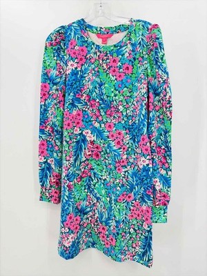 Pre-Owned Lilly Pulitzer Blue Size Small Knee Length Long Sleeve Dress