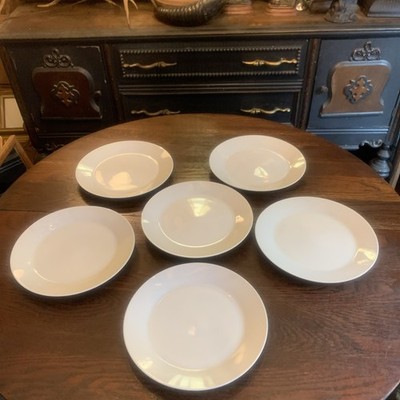 Ikea Plates White 21986 Porcelain (Set of 6) Dinner Plates 10.5''~ NEW