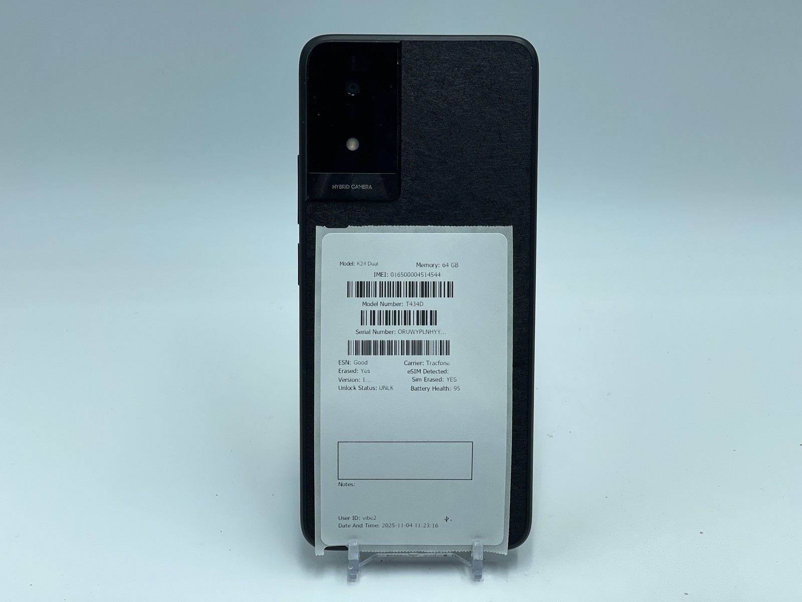 TCL K24 64GB T434D (Straight Talk) Black (M-0074)