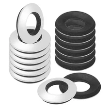 15-Pack Bonded Sealing Rubber Washers, 3/8" x 25/32" OD Neoprene Washer Gasket