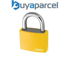 Image of ABUS 49934 T65AL/40mm My Lock Aluminium Padlock Yellow Keyed Alike 6401