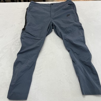 Nike Tech Pants Mens 36 Blue Woven Zip Pocket Adjustable Waist 927991-427 Casual