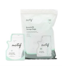 Motif Medical Breastmilk Storage Bags - 8 Ounce Pack of 100 - Total 800 bags