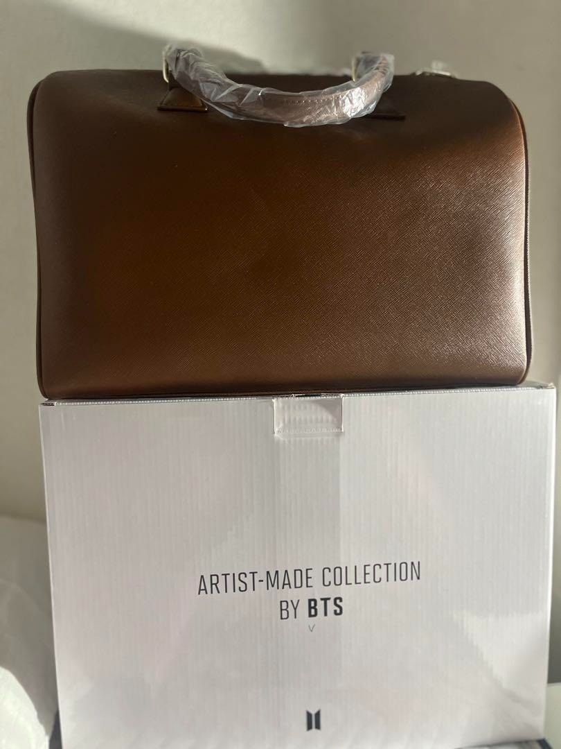 BTS Artist Made Collection V Taehyung Mute Boston Bag brown