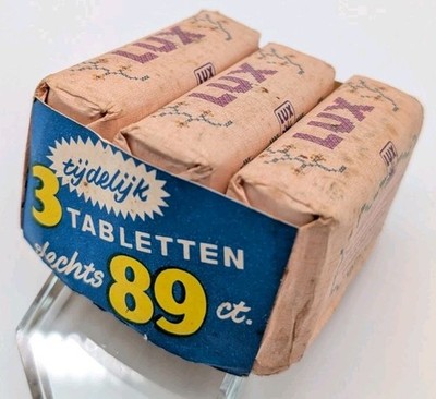 Vintage Lux Soap Bars - Pack of 3 in Original Dutch Netherlands Packaging