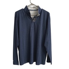 Ahead Casuals Mens True Navy Quarter Zip Pull...
