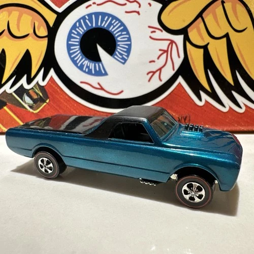 TOUGH 1968 Hot Wheels REDLINE AQUA Fleetside HK Variant NM Pickup Truck