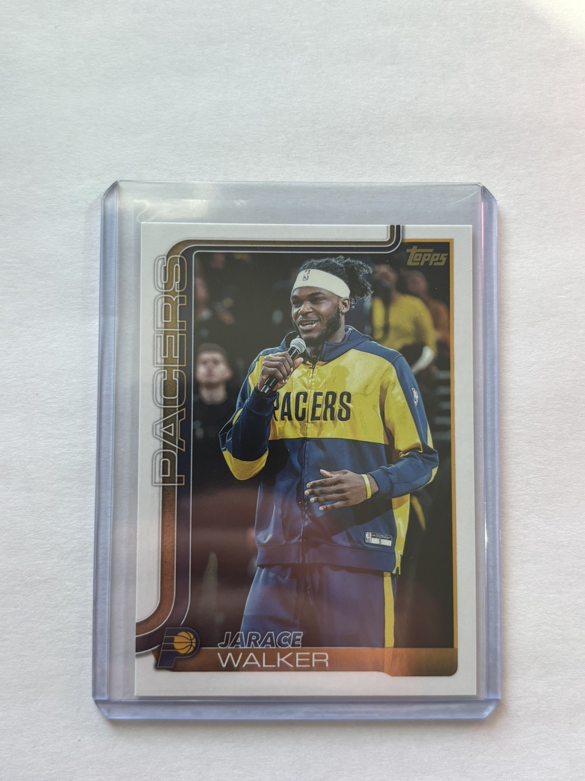 Jarace Walker 2025-26 Topps Basketball #50 Golden Mirror SSP Indiana Pacers