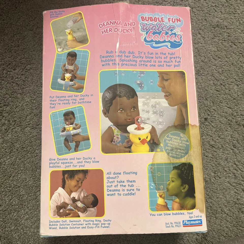 Bubble Fun Water Babies Deanna And Her Ducky Vintage 2000 Baby Doll By Playmate - Image 3 of 4