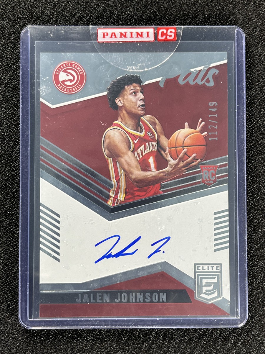 2021-22 Panini Donruss Elite Jalen Johnson #PP-JJO Pen Pals RC Rookie Auto /149