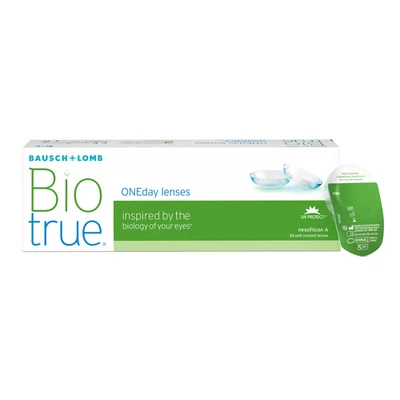 Bausch + Lomb Biotrue ONEday Tageslinsen, Kontaktlinsen, weich, 30 St.