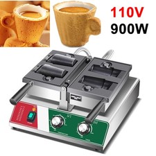 110V Commercial Cup-Shaped Waffle Maker, Japa...