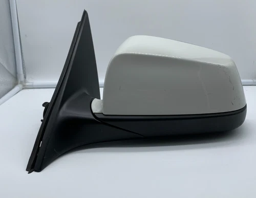 2012-2013 BMW 528i Driver Side View Power Door Mirror White OEM B03B36001