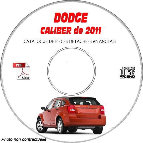 Catalogue CDROM DODGE Caliber 11 en anglais pour révision technique automobile