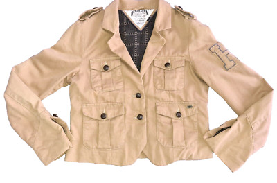 HILFIGER DENIM moderne Jeansjacke Gr. M  Denim Jacket hellbraun Jacke
