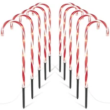 22” CANDY CANE Pathway Markers 10 CANDY CANES PER BOX Christmas Lights