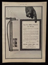 1920 Tire Pump Frank Rose Mfg. Co. Onan Testing Device Minneapolis Hastings NE