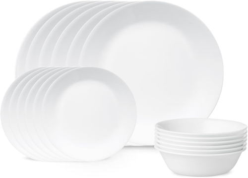 Corelle Winter Frost White Dinnerware Set, 18 piece, 6 x 26cm Dinner Plate - Picture 8 of 12