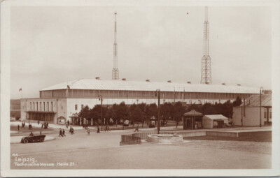 Leipzig Technische Messe Halle 21 Germany Unused Real Photo Postcard G89