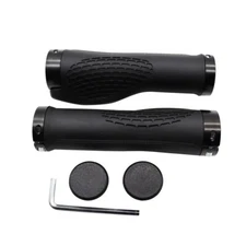 Bike Rubber Handlebar Grips Double Lock On MTB Mountain Bicycle Ergonomic Grip