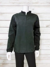 Ringor Womens Sweatshirt XS Black 1/2 Zip Side Zip Long Sleeve Adjustable Waist
