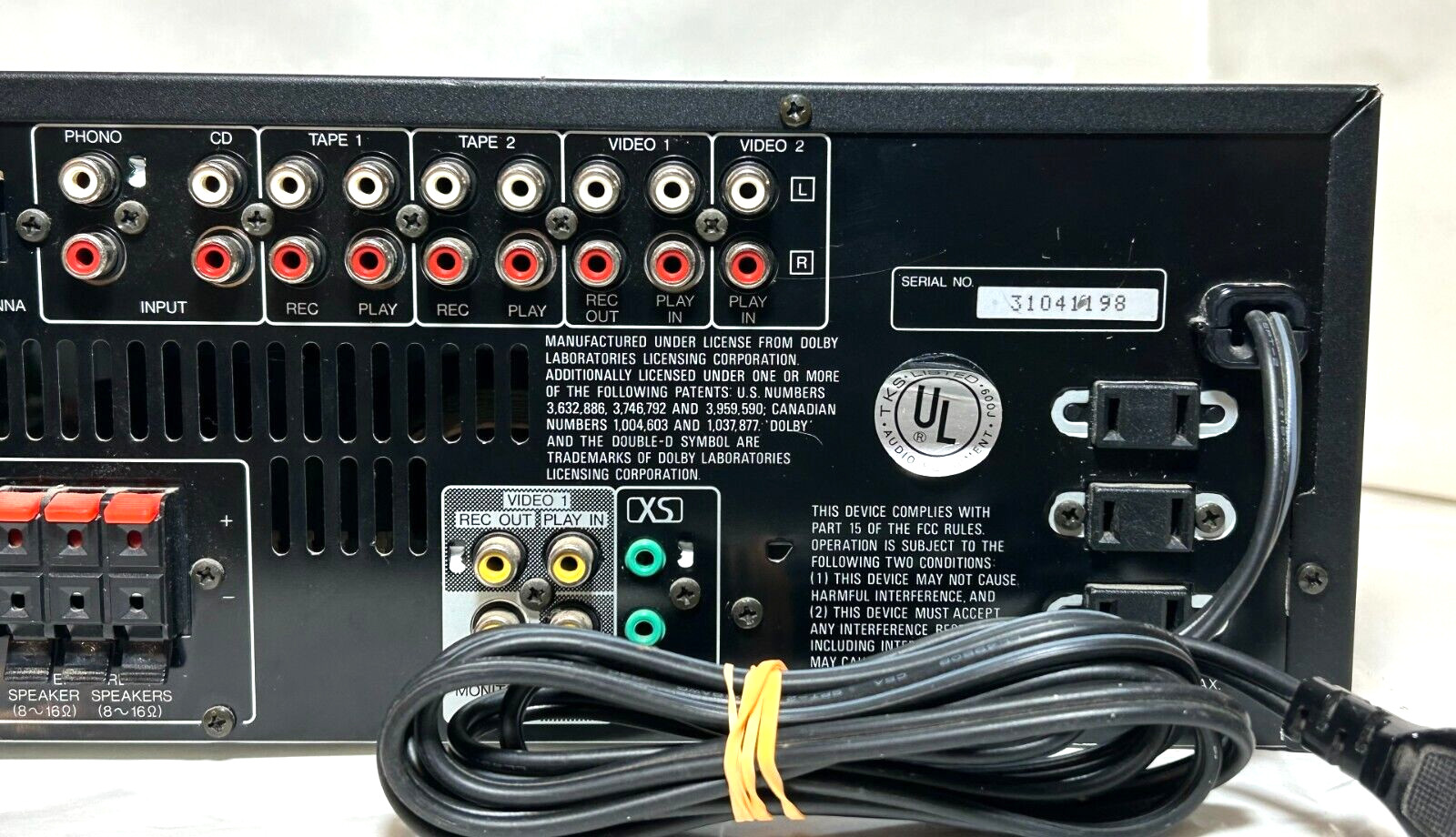 Kenwood KRV7050 A/V Dolby ProLogic Stereo Receiver Tested = Works