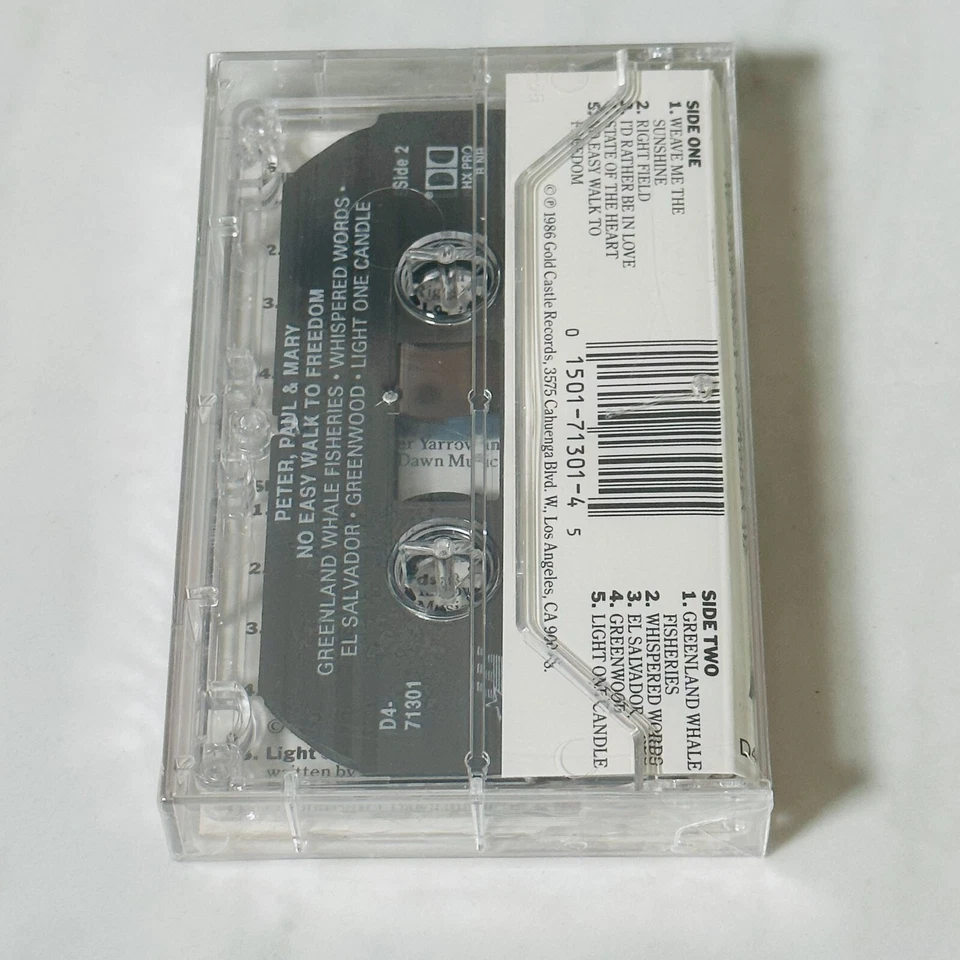 Peter Paul & Mary - Cassette Tape - No Easy Walk to Freedom - New - Image 2 of 2
