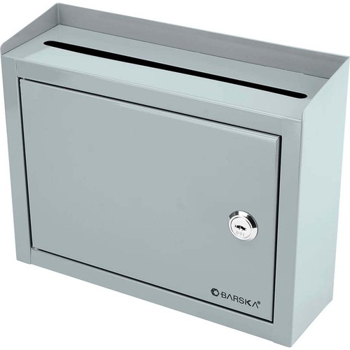 Barska CB12710 Key Lock Easy Wall Mount Multi-Purpose Steel Drop off Mailbox - Picture 6 of 8