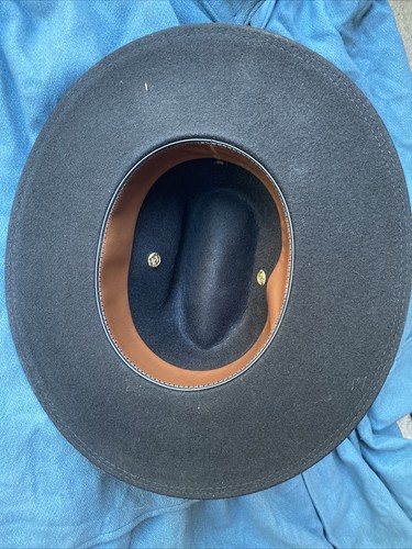 M1876 Wool Felt Campaign Hat with Bracher Vents Size 7 3/8 - Picture 6 of 6