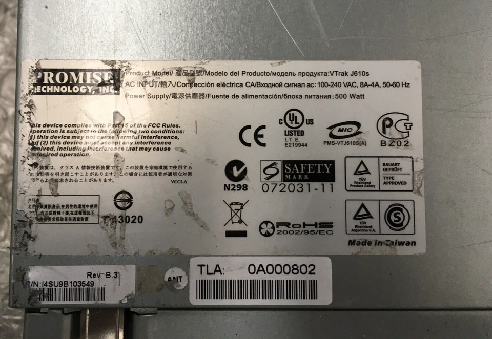 Promise VTrak J610s Series Storage Array l 16x 1TB SATA HDD 2xControllers 2xPSU - Image 2 of 4