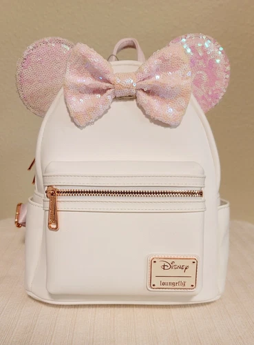 Loungefly Disney Minnie Mouse lridescentSequin Mini Backpack